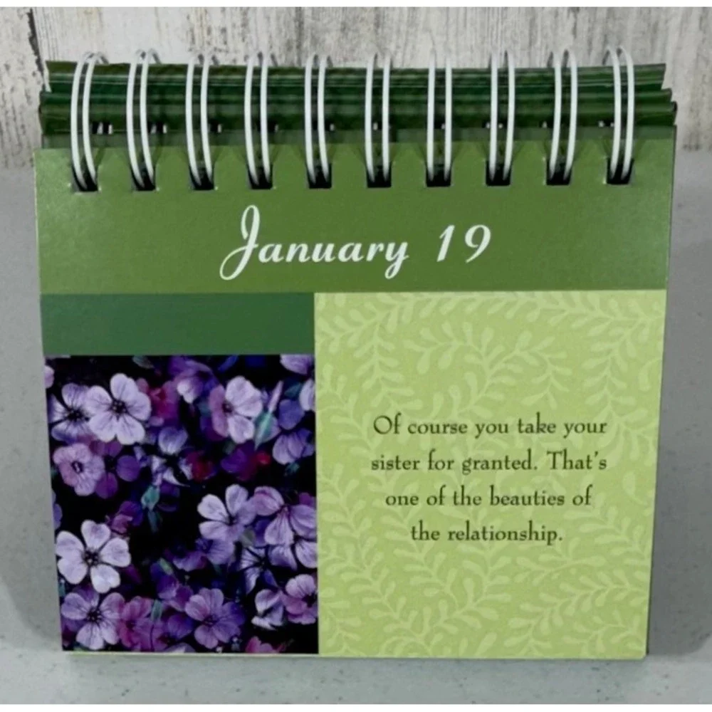New Seasons Sisters Every Day Thoughts Perpetual Desk Flip Calendar Daily Quotes